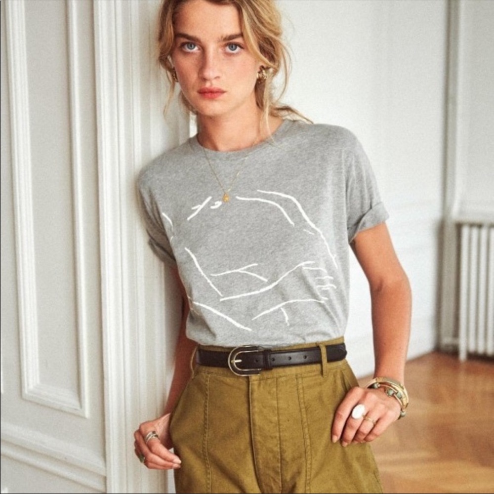 Sezane Woman Body Short Sleeve Tee